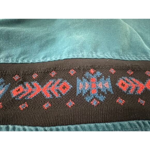 "CARHARTT" Vintage Thermal Lined Firm Duck JRO 455 Teal Blue AZTEC Jacket SZ L - Picture 14 of 16
